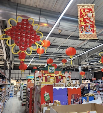 Décoration sur mesure à l'occasion du nouvel an chinois